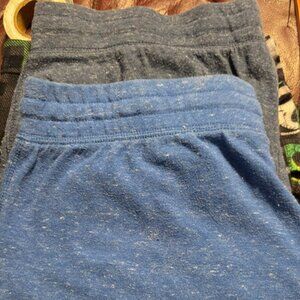 Athletic Works Shorts 2 Pack Women's Large 12-14 Blue and Dark Blue